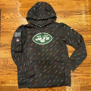 Men’s New York Jets Crucial Catch NFL Dry Fit Hoodie- Sz: Medium